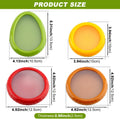 T-Raputa Avocado Saver and Tomato Holder - Set of 4 Reusable Storage Containers for Fridge - Ideal for Garlic, Onions, Lemons, and Potatoes Red,