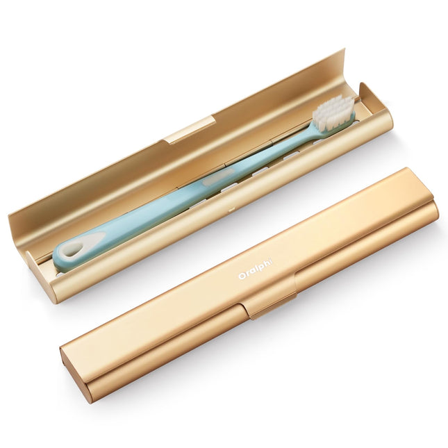 Aluminum Toothbrush Travel Case, Portable Travel Toothbrush Holder, Durable Manual Toothbrush Box Container for Travelin