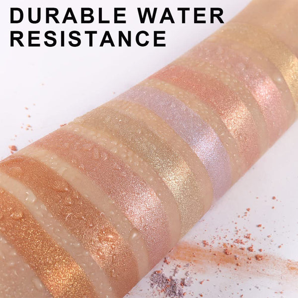 evpct 8 Colors Highlighter Makeup Palette for Face Highlighters & Luminizers iluminadores de maquillaje profesional Gold Cheek Diamond Shimmer