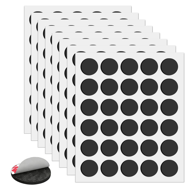 Round Magnets with Adhesive Backing, 240 Pieces Adhesive Circle Magnetic Tape (Diameter 0.8’’ x 0.08”) Anisotropy Magnet