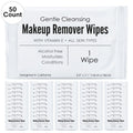World Amenities - Makeup Remover Wipes - Alcohol Free - Vitamin E Face Wipes for Sensitive Skin Comfort - Individually Wrapped - Travel Friendly