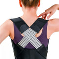 WEEOATAR Elastic Posture Trainer,Upper Back Brace,Posture Corrector with Magic Stickers Easy to Use,Adjustable Back Straightener Brace,Posture