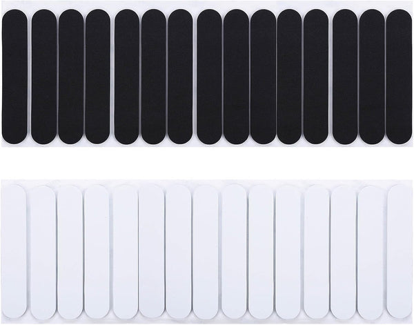 30PCS Hat Size Tape, Hat Size Reducer Inserts, Hats Reducing Tapes, Foam Reducing Self Adhesive Tape for Hats (Black and White), Hard Hats Accessories