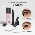 Waterproof Eyeliner Stamp - 2 Wingliner Black Make up Pens, Vamp Style Wing, Smudgeproof & Sweatproof, Perfect Cat Eye Look, Long Lasting Liquid