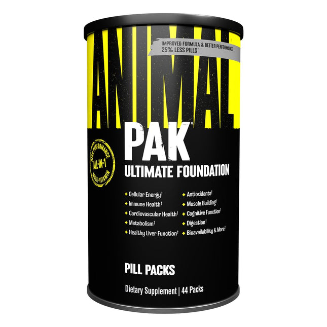 Animal Pak - Convenient Multivitamin for Men & Women Daily All-In-One Vitamin & Supplement Pack - Zinc, Vitamins C, B, D
