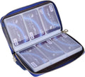 Easyoulife Credit Card Holder Wallet Womens Zipper Leather Case Purse RFID Blocking Royal Blue