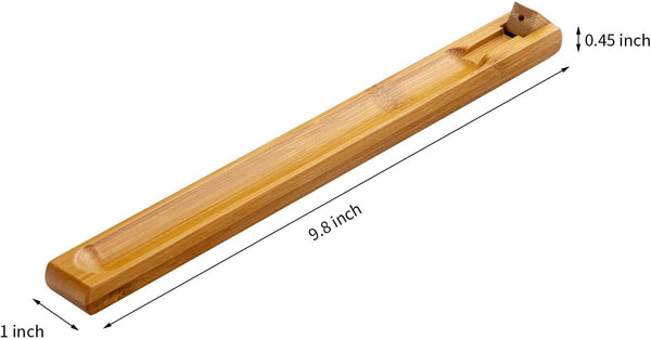 Bamboo Wood Incense Holder for Sticks with Adjustable Angle, Incense Burner with Ash Catcher, 9.8 Inches 1