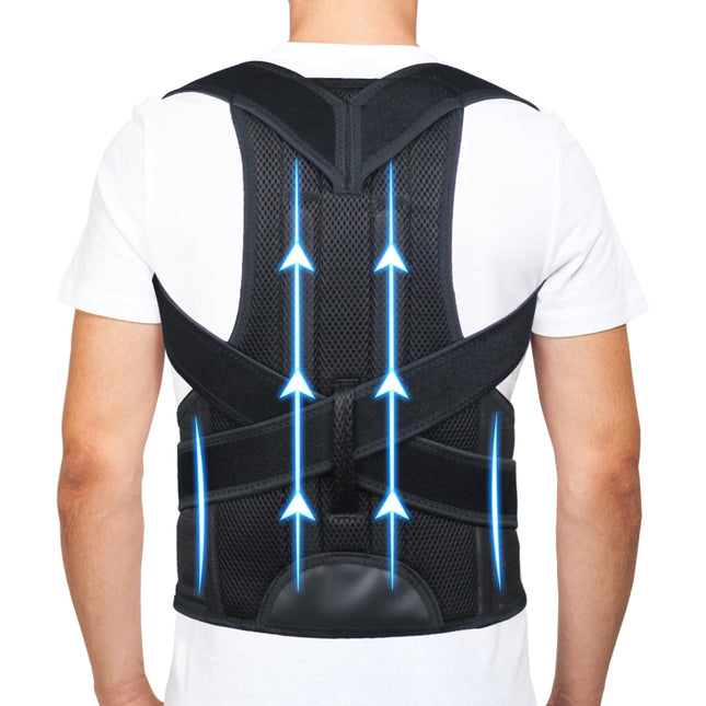 Back Brace Posture Corrector for Men and Women - Improve Posture, Lower Back and Waist Pain, Full Lumbar Support, Should