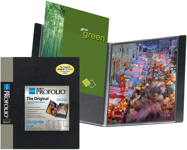 Itoya Art Portfolio 5 x 7 inches Storage Display Book, 24 Sleeves for 48 Views