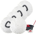 5 Pack Spin Mop Replacement Heads Mop Refills Microfiber Mop Replace Heads Safe for All Hard-surfaced Floors 5 Pack Mop Replace Heads