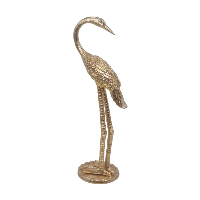 Metal Crane Ring Holder Stand for Jewelry, Engagement and Wedding Ring Display, Gold Decorative Ornaments Home Decor for