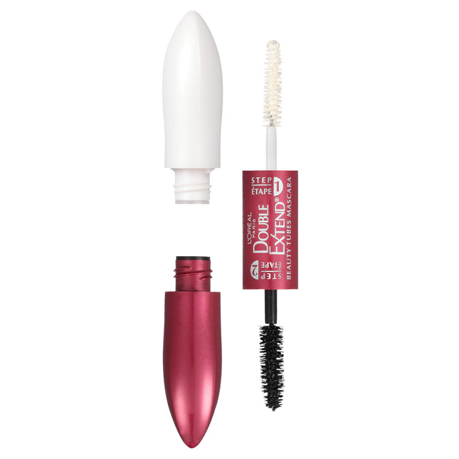 L'Oreal Paris Makeup Double Extend Tubing Mascara, Lengthening 2 Step Mascara, S