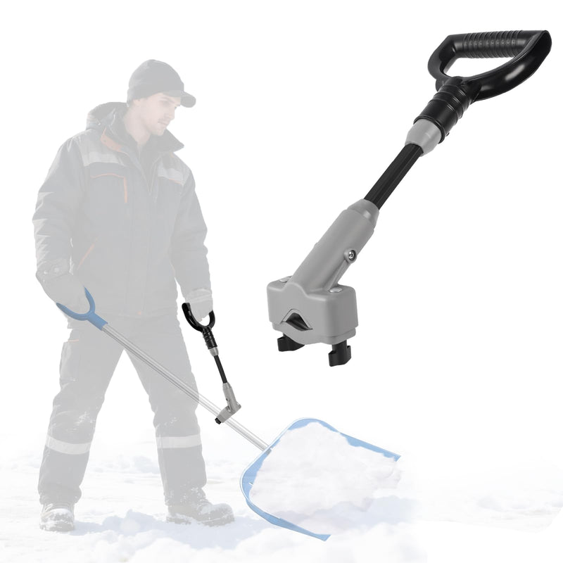 Universal Snow Shovel Handle, Back Saver Handle Attachment for Snow Shovel, Ergonomic Elasticity Handle Extension Universal Fit for Shovels Rakes,