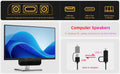 Computer Speakers for Desktop PC, Monitor Speakers, USB Plug-In, Wired, External Speaker for Laptop, Small Computer Soundbar for PC, with Loud