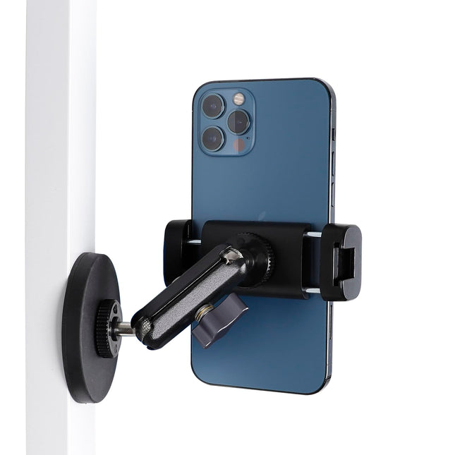 Gym Magnetic Phone Holder Mount with 360Â° Adjustable Dual Ballhead Magic Arm, Magnet Base Phone Mount for Gym Equipment