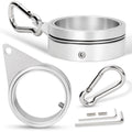 2" Large Flag Pole Rings, 2 Pcs Aluminum Alloy Spinning Flag Pole Ring Clips Swivels, 360ÃÂ° Rotating anti Wrap Flagpole Ring Hardware with