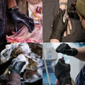 Disposable Nitrile Gloves,Latex Free Rubber Cleaning Gloves 5 Mil,Food Safe Cooking Gloves Working Gloves 100 Large