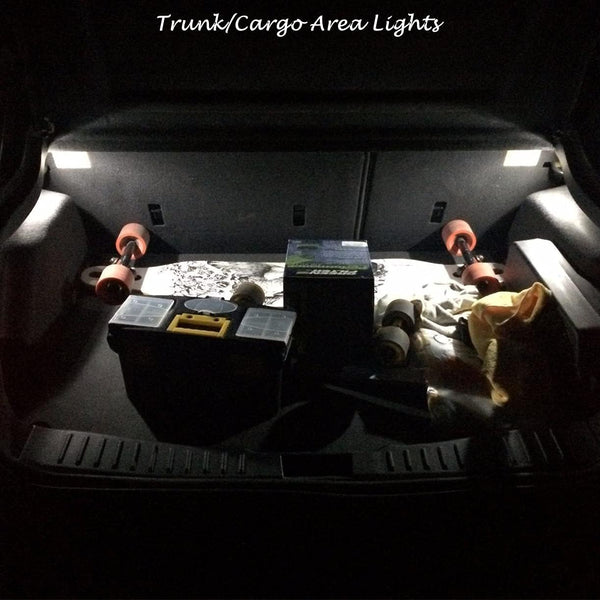 Alla Lighting T10 Wedge 194 168 2825 W5W LED Bulbs, 6000K White License, Reverse, Trunk, Marker, Parking, Door, Map, Dome Lights Lamps, 360ÃÂ° Light
