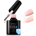 Gelike EC 6-in-1 Jelly Nail Builder Gel: Sheer Baby Pink UV Rubber Base Gel for Apex Building & Extension – Extra Strong Adhesive for Press On &