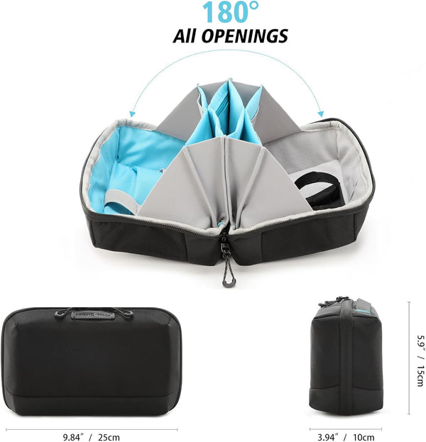 Vanfn Electronics Travel Organizer Storage Bag, Accessory Handle Bag, Gadgets Pouch, USB Cable, Travel Friendly Electronics Organizer P.Travel Series