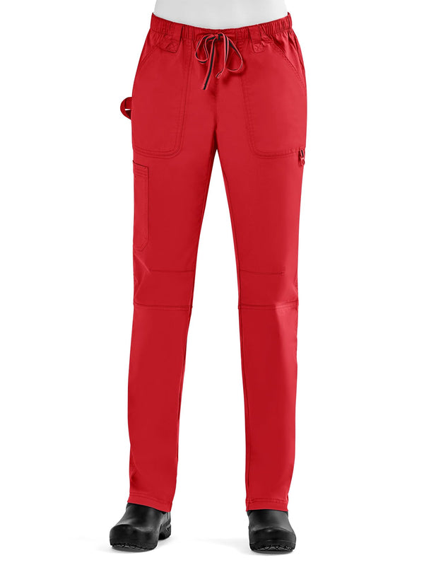 Maevn Women's Blossom Signature Ladies Adjustable Functional Pants X-Large Red