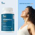 Dr. Tobias Vitamin D3 5000 IU, Essential for Healthy Bones, Teeth, and Immune System, Extra Strength Vitamin D Supplement, Non-GMO, 90 Capsules,