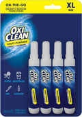 Oxiclean Stain Remover Pen for Clothes (4 Pack) - Instant Spot Cleaning for All Laundry Stains: Blood, Food, Drinks, Dirt, Ink, Makeup -