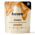 BEAM Dream Sleep Powder – Magnesium Sleep Aid for Adults with Melatonin, L-Theanine, Reishi Mushroom & Apigenin, Sleep Supplement, Sleep Cocoa Hot