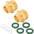 Brass Garden Hose Adapter, 3/4Ã¢ÂÂ GHT Male X 1Ã¢ÂÂ NPT Male Connector,Ght to NPT Adapter Brass Fitting,Brass Garden Hose to Pipe Fittings Connect
