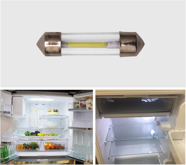 EVKILKJS 2PCS RV Refrigerator Light Bulb,RV Fridge Light Bulbs,DC12V Replacement LED Bulb for Refrigerator Bulb,214-2 Trailer Camper Motorhome
