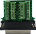 DB25 Breakout Board Solder-Free Male Adapter 25-pin Port Adapter to Terminal Connector Signal Module Long Bolts and Nuts with case