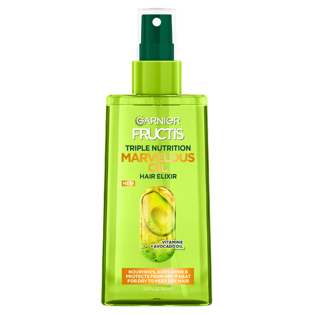 Garnier Fructis Triple Nutrition Marvelous Oil Hair Elixir, 5.0 Fl Oz, 1 Count (