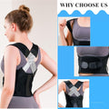 WEEOATAR Upper Back Brace Posture Corrector Posture Trainer, Breathable, Adjustable, Easy to Use with Magic Stickers, 4 Back Straps Back