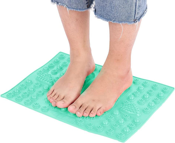 YUYTE Foot Massage Pad, Foot Massage Mat Reflexology Pads for Pain Relief and Point Release Magnet to Relax from Pressure and Leg Pain Can Be Used