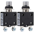 Thermal Circuit Breaker,98 Series 40A 125/250VAC Circuit Breaker Push-Button Reset with Quick Connect Terminals and Waterproof Button Cover 32VDC