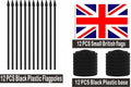 12 Pcs United Kingdom Desk Flags Set, British Small Mini Table Office Mini Desktop Flag With Black Flagpole and Black Base For Home Office