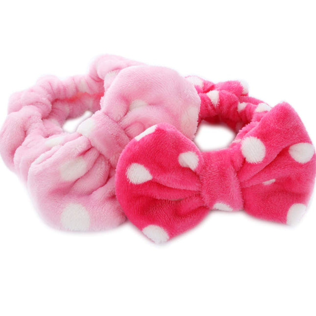 Hairizone Cosmetics Headbands for Washing Face Shower Spa, Soft and Cute Big Bow