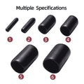 Aleric Rubber End Caps - 60pcs Flexible Screw Thread Protector Covers Rubber Bolt Covers Caps for Metal Tube Rod in 6 Sizes