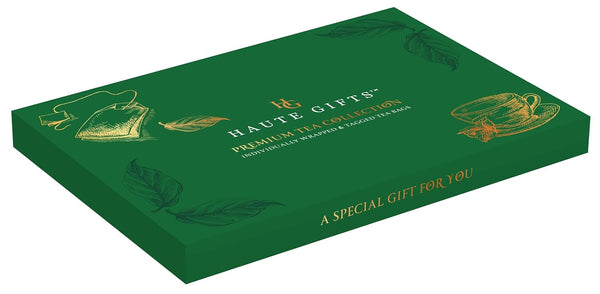Tea Bags Sampler Assortment Variety Pack Gift Box 45 Count Tea Bags & 10 Honey Sticks - Perfect Variety - English Breakfast, Green, Black, Herbal,