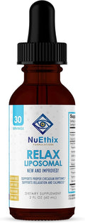 Nuethix Formulations Relax Liposomal Supplement Formula to Support Relaxation & Calm, 2 Fluid Ounces, 30 Servings