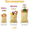 PEELO Beeswax Food Wrap Bag, Bee Wrap Sustainable Food Storage Wraps, Bees Bags Reusable, Beeswax Wraps for Food Reusable - Fruit Design, XXL