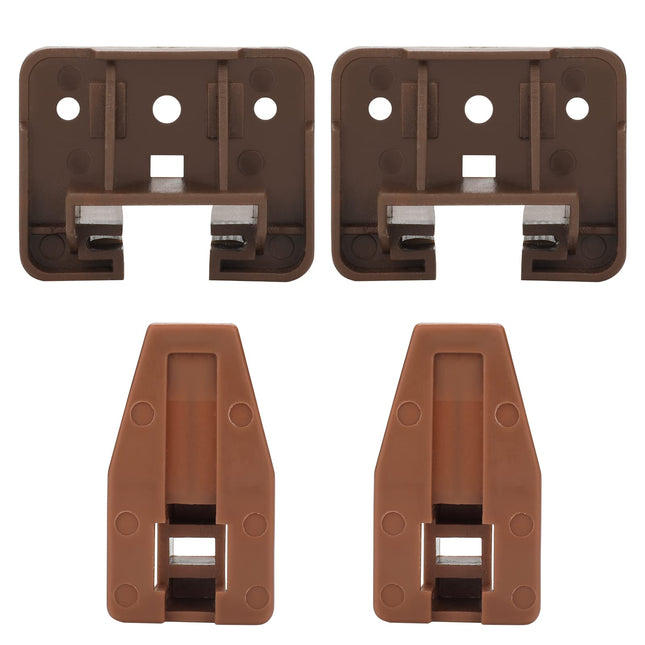 LONTAN DGSL01 Plastic Drawer Slides and Guides 2 Pack Drawer Replacement Part for Center Mount Cabinet Rails Plastic Gui