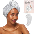 Kitsch Microfiber Hair Towel Wrap for Women - Microfiber Towel, Super Absorbent, Quick Dry, Anti-Frizz - for Long and Short Hairs, Turbans for