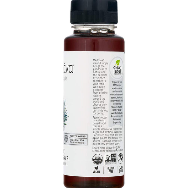 Madhava Organic Amber Raw Blue Agave - 11.75 Oz