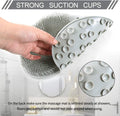 Vlike Shower Foot Scrubber Massager Mat Cleaner Improve Circulation Reduce Feet Pain Exfoliation, Feet Acupressure Mat with Non Slip Suction Cups,