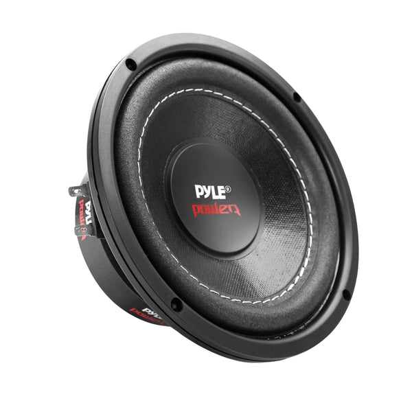 Pyle Car Vehicle Subwoofer Audio Speaker - 6.5 Non-Pressed Paper Cone, Black Plastic Basket, Dual Voice Coil 4 Ohm Impedance, 600 Watt Power, Foam
