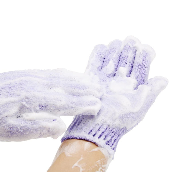Exfoliating Shower Bath GlovesÃ£ÂÂ4 PairÃ£ÂÂ Double Side Durable Nylon Shower Gloves Body Scrub Exfoliator & Bathing Accessories for Men,Women