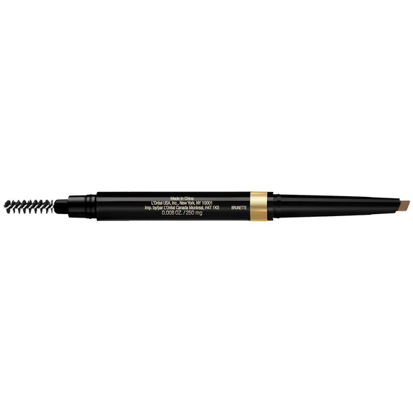 L'Oreal Paris Brow Stylist Shape & Fill Mechanical Eye Brow Makeup Pencil, Brunette, 0.008 Oz.