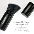 Makeup Brush Kabuki Face Brushes Retractable Travel Blush Kabuki Brush Portable Flawless for Foundation, Powder Blush, Bronzer, Buffing, Liquid,