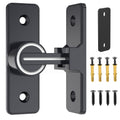 Barn Door Lock Hardware, 90 Degree Heavy Duty Gate Latches Flip Latch Safety Door Bolt Latch Lock, Barn Sliding Door Latch Lock Suitable for